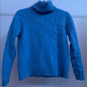 super cute baby blue cashmere sweater